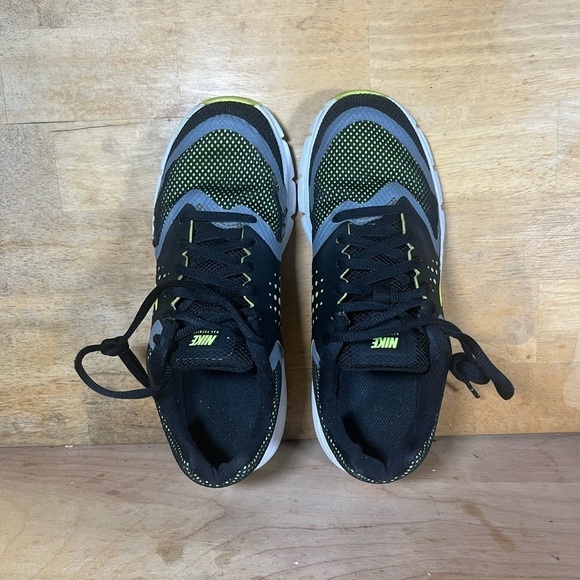 Nike Max Premiere Womens Size 6.5 (5Y) Running Shoes Black Yellow 716791-003 - Picture 6 of 8